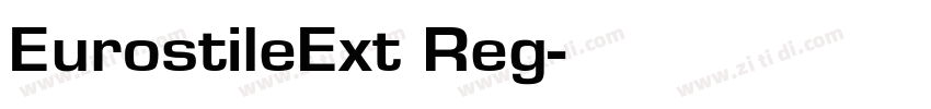 EurostileExt Reg字体转换